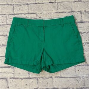 J. Crew Emerald Green Women's Chino Shorts